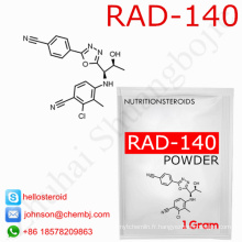 Poudre de Rad-140 118237-47-0 de poudre d&#39;hormone stéroïde de vente d&#39;usine pour le muscle